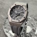 CASIO Часы Retrofit Series Electronic Movement Fluoroelastomer Strap Watch Men's Watch Gray Dial - фото 7