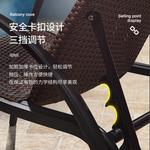 Плетеное кресло-шезлонг Zi Ye из искусственного ротанга с выдвижной подставкой для ног - фото 5