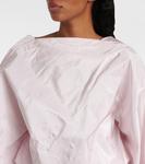 Боди из воздушного шелка Alaïa, Rose Pale - фото 5