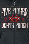 Куртка с капюшоном Five Finger Death Punch Laurel Emblem, черный - фото 3