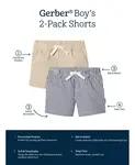 Шорты для мальчиков, 2 шт Gerber, синий - фото 2