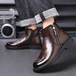 Ботинки мужские Modengpan, цвет Brown Fleece-lined - фото 8