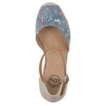 Эспадрильи на танкетке Mamba White Mountain, light blue/floral/denim - фото 4