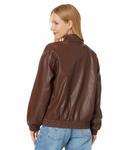 Бомбер Levi's Faux Leather Bomber, Chocolate Brown - фото 2