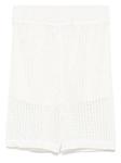 Вязаные шорты Peserico, белый - фото