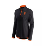 Женская черная футболка San Francisco Giants Corner с молнией четверти Fanatics, черный - фото 3