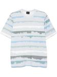 Футболка с принтом PS Paul Smith Drip Stripe, синий - фото