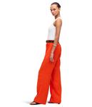 Брюки Madewell Patch Pocket Flare - 100% Linen, Bright Flame - фото 2