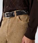 Кожаный ремень с отделкой vortex Our Legacy, Slow Black - фото 3