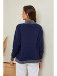 Пуловер Joséfine, темно-синий - фото 3