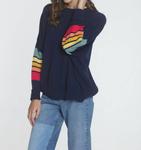 Ретро-толстовка в цвете Navy Surf Multi LABEL+thread - фото 2