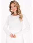 Свитер faina, белый - фото 3