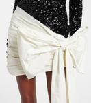 Мини-платье с бантом и пайетками Rotate, Black - фото 5