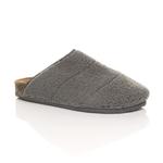 Тапочки-мулы на плоском каблуке AJVANI, серый - фото