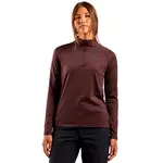 Флис Odlo Essentials CW 200 half zip, коричневый - фото