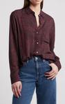 Рубашка Josephine из питона цвета мерло Rails, цвет merlot python - фото