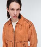 Шелковая куртка-бомбер Maison Margiela, оранжевый - фото 5