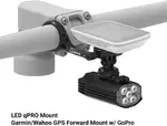Крепление Garmin/Wahoo GPS спереди с GoPro Lezyne, Black - фото 7