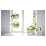 Стальной горшок для растений, белый, 32x15 см, BITTERGURKA IKEA - фото 2