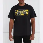 Футболка стандартного кроя Versace, черный - фото