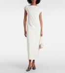 Плащ 75 клепаные кожаные мюли на платформе Khaite, черный - фото 3