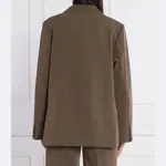 Элегантный пиджак свободного кроя Samsøe Samsøe, коричневый - фото 3