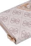 Кошелек Guess LAUREL ZIP AROUND, Dark Taupe Logo/Taupe - фото 4