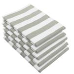 Чайные полотенца набор  Zollner, серый - фото