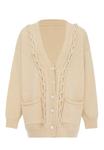 Вязаный кардиган caissa, песочный - фото
