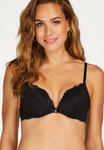 Бюстгальтер на косточках MARINE PADDED PUSH UP Hunkemöller, черный - фото