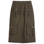 Юбка Ilanta tech light co midi Acne Studios, серый - фото