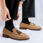 Лоферы мужские Weishibangwei, коричневый - фото 7