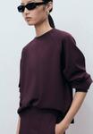 Толстовка Mango CREWNECK , Bordeaux - фото 5