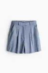 Шорты из смеси льна H&M, синий - фото 3