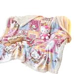 Sanrio Плед Hello Kitty My Melody розовый - фото