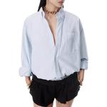 Оверсайз рубашка Alexander Wang, синий - фото 5