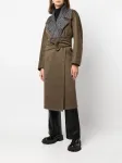 Двустороннее стеганое пальто длины миди MAX MARA, черный - фото 6