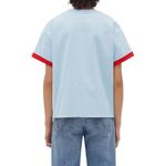 Футболка женская синяя Bottega Veneta - фото 3