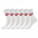 Универсальные баскетбольные носки 3 пары Reebok, белый - фото