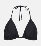 Треугольный верх бикини Ganni, черный - фото