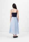 Платье GAP MIXED MEDIA TANK MAXI DRESS, Blue - фото 3