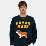 Вязаный свитшот HUMAN MADE, темно-синий - фото 6