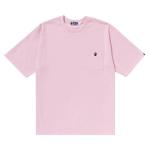 Футболка BAPE Ape Head One Point Relaxed Fit Pocket Tee, Pink - фото