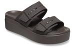 Шлепанцы и сланцы Crocs 2 Straps Brooklyn 'Brown' Women's - фото 3