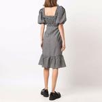 GANNI FW21 Короткий рукав Платье Women's Black - фото 6