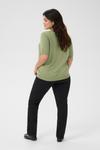 Свитер KAFFE CURVE Lizzy, светло-зеленый - фото 4