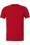 Футболка BELLA + CANVAS Triblend, цвет solid red triblend - фото