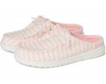 Кроссовки Hey Dude Wendy Slip Terry Stripe, цвет Pink/White - фото