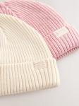 Шапка Next, кремовый/темно-розовый - фото 4