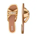 Кожаные тапочки Тиффани Michael Kors, коричневый - фото 3